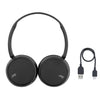 JVC HA-S36W-B - Wireless On-Ear Headphones, Bluetooth 5.2, Integrated Remote Control and Microphone, Black - - Mounts For Less