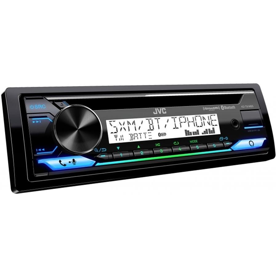JVC KD-T91MBS Marine / MotorSports 1-DIN CD Receiver/Radio Tuner Featuring Bluetooth, Black - - Mounts For Less