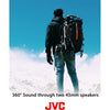 JVC SP-SX3BT - Portable Wireless Speaker, Bluetooth 5.0, Water Resistant, Black - - Mounts For Less