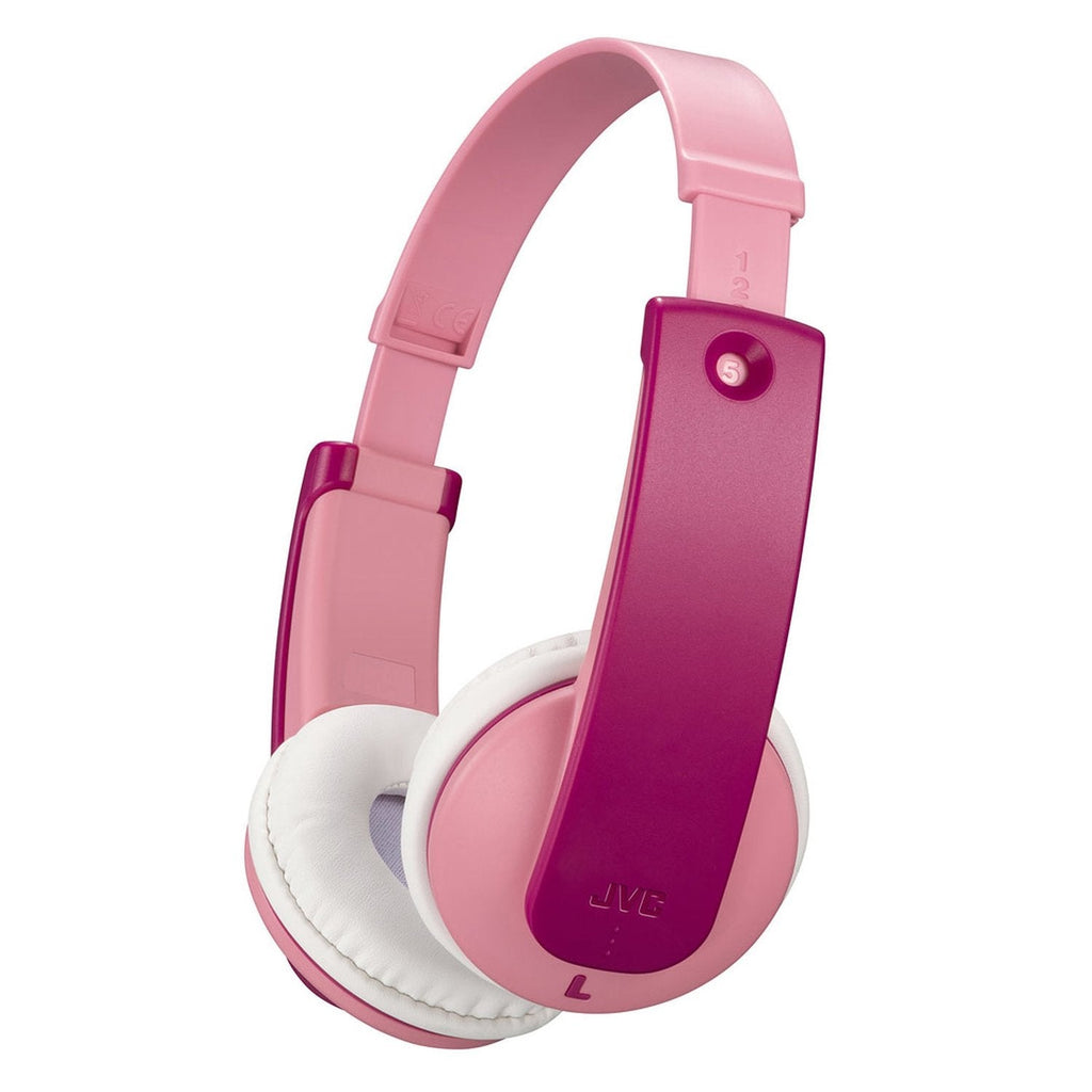 JVC - Wireless Headphones for Children, Bluetooth 5.0, Safe Volume Limiter, Pink - - Mounts For Less