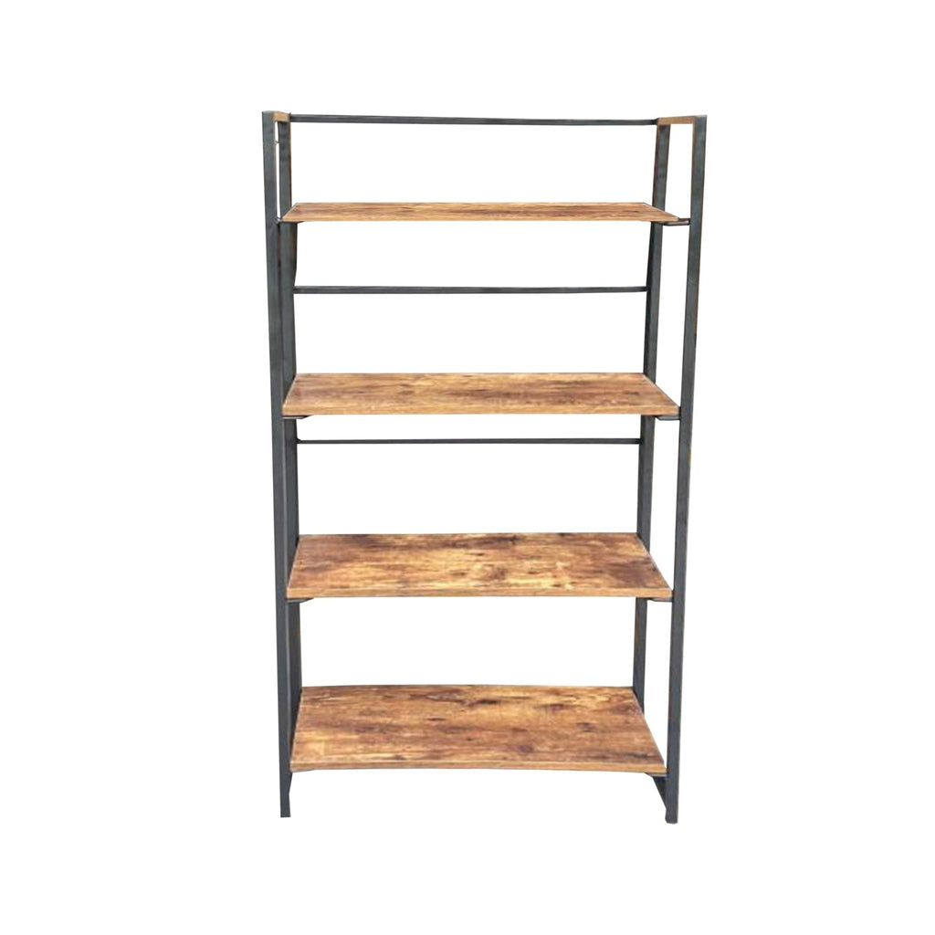 Jessar - 4-Tier Bookcase/Shelf, 23.6"x11.8"x49.2", From the Adrien Collection, Brown - - Mounts For Less