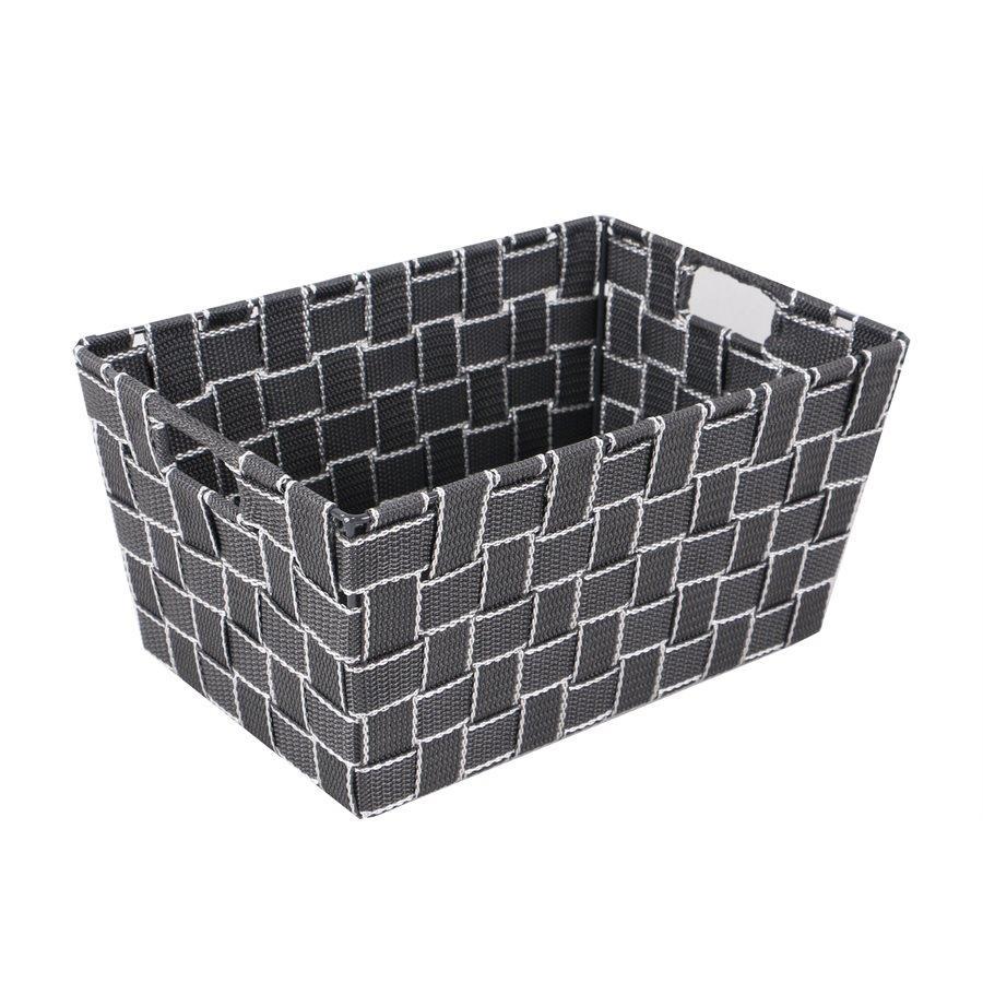 Jessar - Fabric Storage Basket, 30X20X15 cm, Gray - - Mounts For Less
