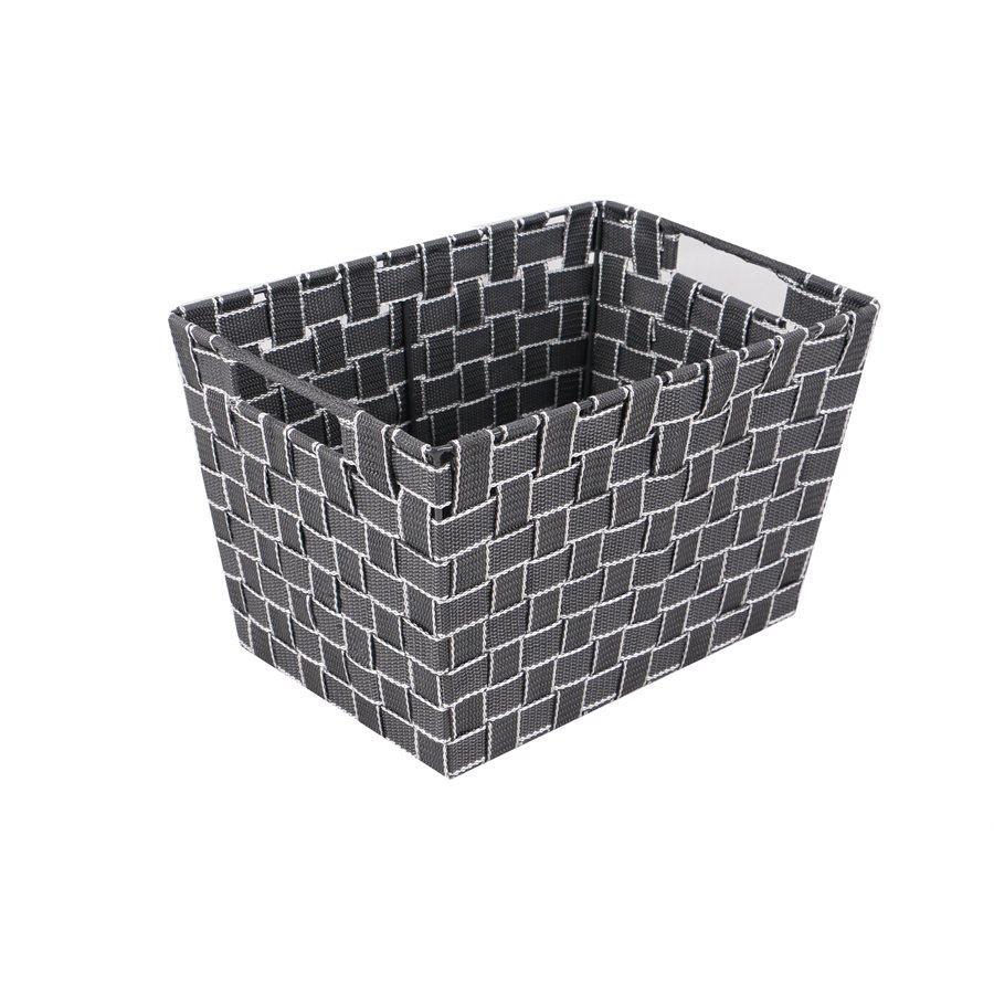 Jessar - Fabric Storage Basket, 35.5X25X22 cm, Gray - - Mounts For Less