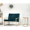 Jessar - Round Side Table, 15.7"x23.6", From the Elva Collection, Gold and White - - Mounts For Less