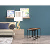 Jessar - Set of 2 Square Side Tables, From the Ross Collection, Brown - - Mounts For Less