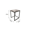 Jessar - Set of 2 Square Side Tables, From the Ross Collection, Grey - - Mounts For Less