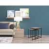 Jessar - Set of 2 Square Side Tables, From the Ross Collection, Grey - - Mounts For Less