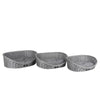Jessar - Set of 3 Pet Beds With Cushion, Gray - - Mounts For Less