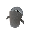 Jessar - Shark Felt Laundry Basket, 38.5 x 64 cm, Dark Gray - - Mounts For Less