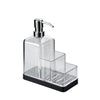 Jessar - Soap Dispenser with Sponge Storage, Clear - - Mounts For Less