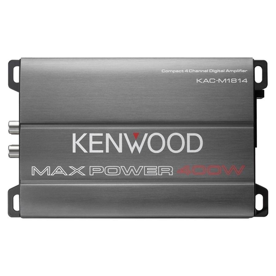Kenwood KAC-M1814 Compact 4-Channel Digital Amplifier For Car Grey - - Mounts For Less