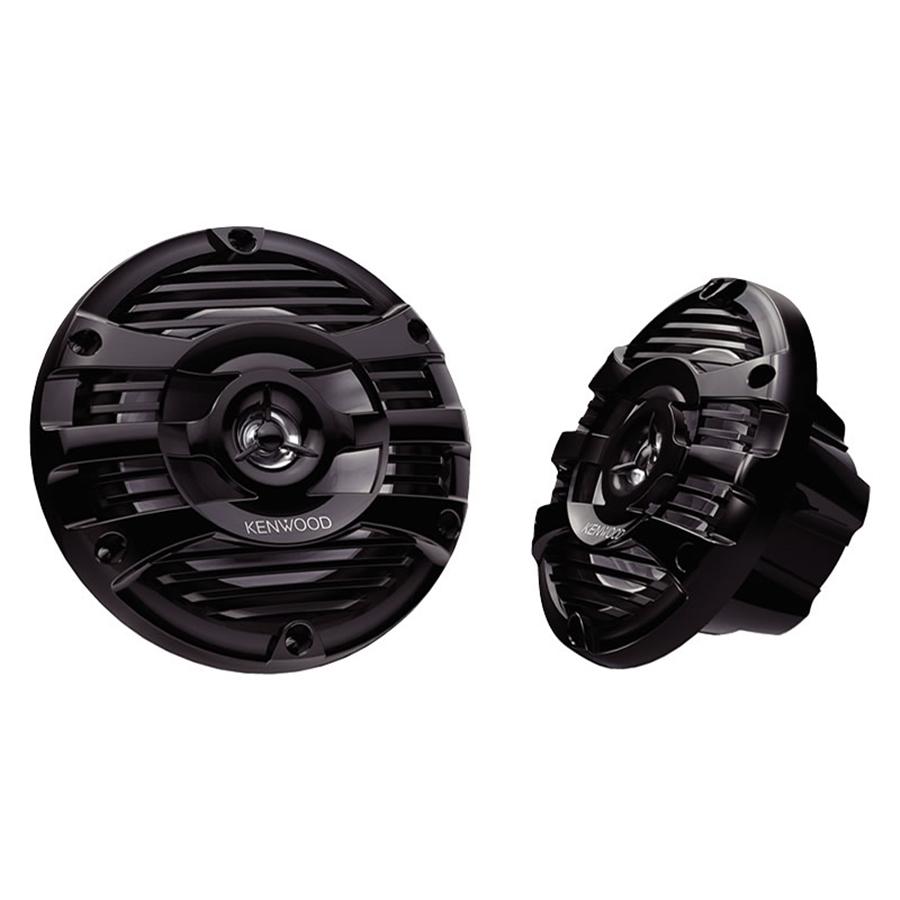 Kenwood KFC-1653MRB Marine/ MotorSport 2-Way Coaxial Speakers featuring Water Resistant Woofers, Black - - Mounts For Less