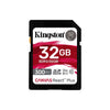 Kingston Technology - Canvas React Plus SD Memory Card, 32GB Capacity, UHS-II 4K/8K - - Mounts For Less