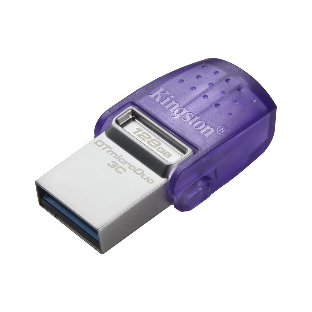 Kingston Technology - DataTraveler MicroDuo 3C Dual Interface USB-C and USB-A USB Flash Drive, USB 3.2 GEN 1, 128GB Capacity - - Mounts For Less