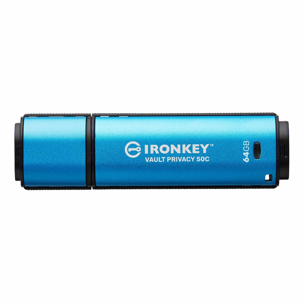Kingston Technology - IronKey Vault Privacy 50C Encrypted USB Type-C Flash Drive, USB 3.2 GEN 1, 64GB Capacity - - Mounts For Less