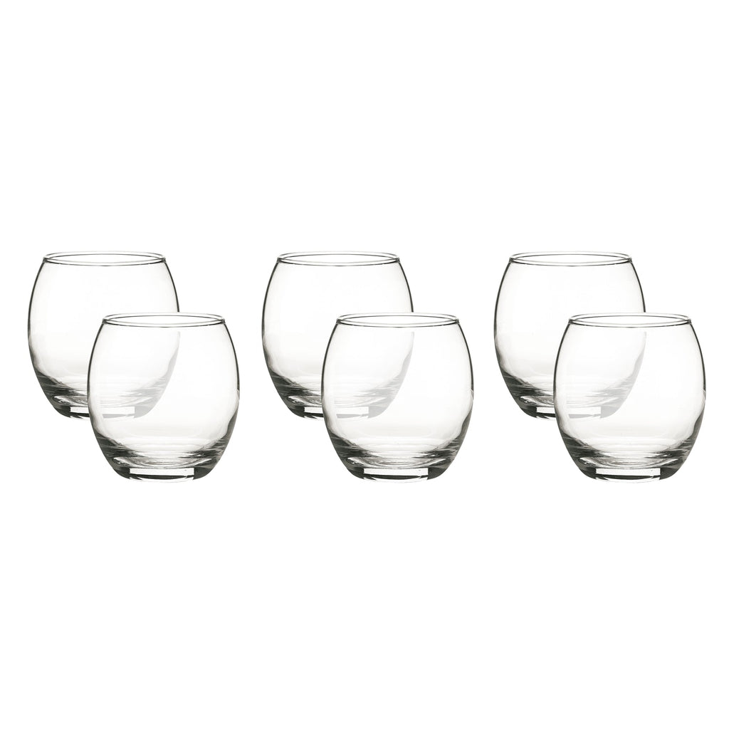LAV - Set of 6 Empire Glasses, 385mL Capacity, Dishwasher Safe - - Mounts For Less