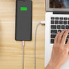 LAX - 6 Feet USB Type-C to USB-A Cable, Braided and Durable, Pink and Silver - - Mounts For Less