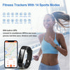 LetsCom - Health and Fitness Tracker/ Smart Watch, Bluetooth 5.0, Black - - Mounts For Less