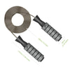LetsFit - Jump Rope with Foam Handles, Adjustable Length, Grey - - Mounts For Less