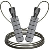 LetsFit - Jump Rope with Foam Handles, Adjustable Length, Grey - - Mounts For Less
