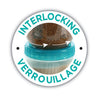 LocknLock - Set of 2 Containers with Interlock Screw Lid, 500mL Capacity, Blue - - Mounts For Less