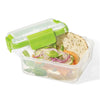 LocknLock - Set of 2 EasyLunch Double Sandwich Containers, 946mL Capacity, Green - - Mounts For Less