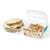 LocknLock - Set of 2 EasyLunch Lunch Box Containers, 1.2 Liter Capacity, Blue - - Mounts For Less