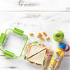 LocknLock - Set of 2 EasyLunch Plastic Sandwich Containers, 473mL Capacity, Green - - Mounts For Less