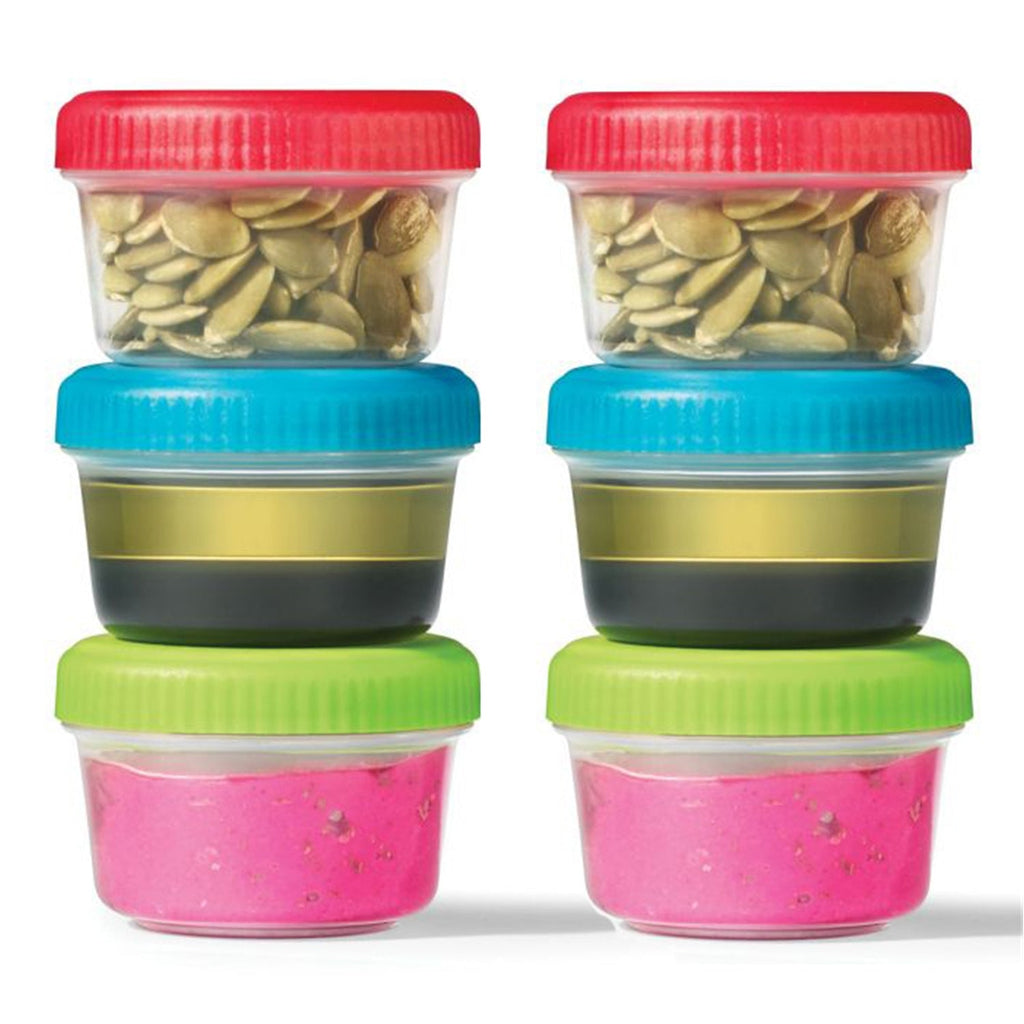LocknLock - Set of 6 Mini EasyLunch Containers, 30mL Capacity, Multicolor - - Mounts For Less