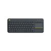 Logitech K400 Wireless Keyboard With French Touchpad, For Computer or Smart TV Black - - Mounts For Less