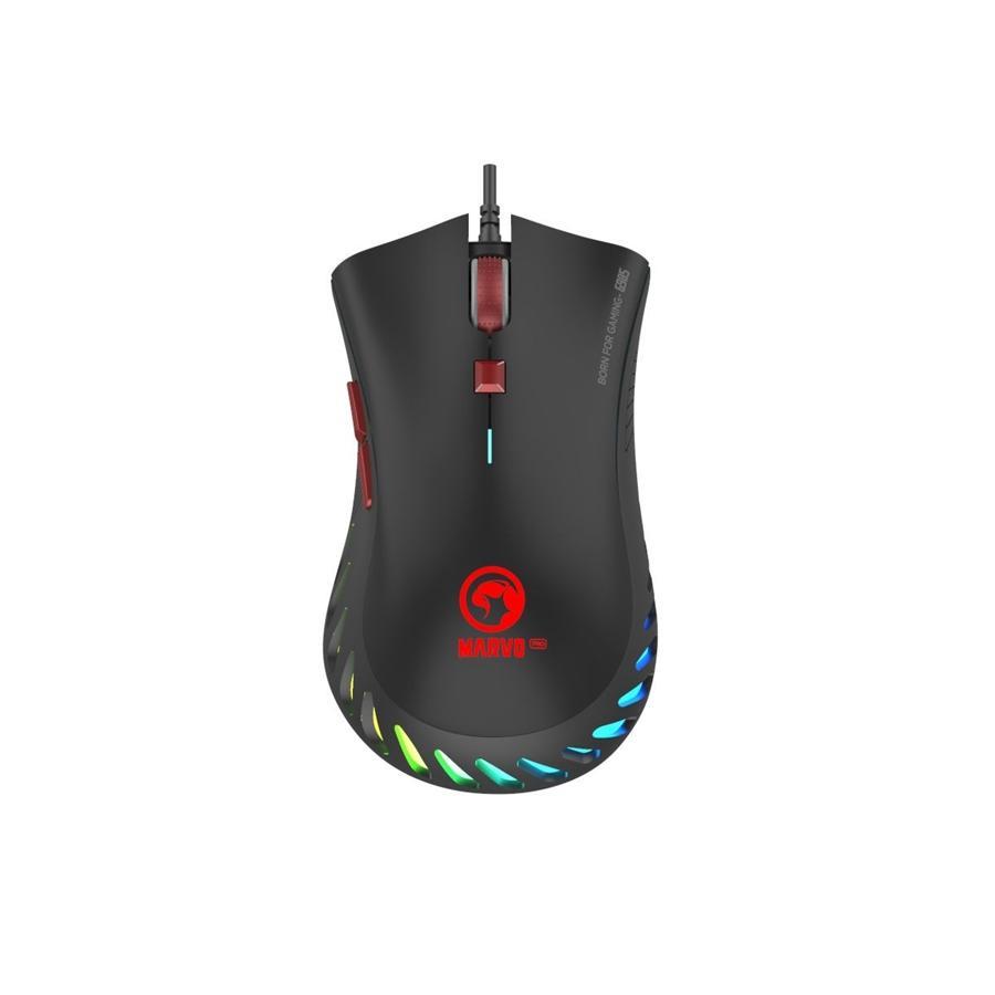 Marvo Pro - 7 Button Wired Optical Gaming Mouse, DPI: 1000/1600/3200/6000/10000, RGB Backlight - - Mounts For Less