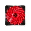 Marvo Pro - Case Cooling PC Fan, 120mm, 9 Blades & 15 LEDs, Red - - Mounts For Less