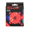 Marvo Pro - Case Cooling PC Fan, 120mm, 9 Blades & 15 LEDs, Red - - Mounts For Less
