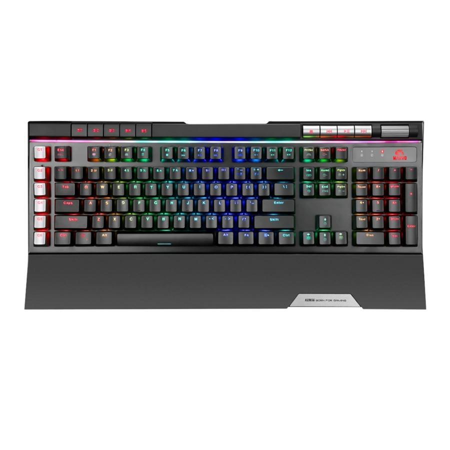 Marvo Pro - Wired Mechanical Gaming Keyboard with 119 Keys and RGB Backlighting, Black - - Mounts For Less