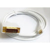 Mini DisplayPort (Thunderbolt) cable to DVI-I DL White 3M 9.84' - - Mounts For Less