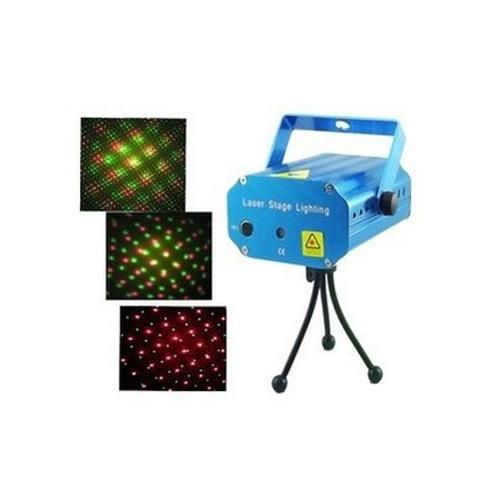 Mini laser lighting with power supply, 4 patterns, adjustable speed, follow the music - - Mounts For Less
