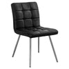 Monarch Specialties I 1073 Dining Chair, Set Of 2, Side, Upholstered, Kitchen, Dining Room, Pu Leather Look, Metal, Black, Chrome, Contemporary, Modern - - Mounts For Less