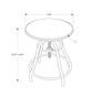 Monarch Specialties I 1085 Dining Table Set, 3pcs Set, Small, 28" Round, Pub Height, Kitchen, Bar, Metal, Laminate, Brown, Transitional - - Mounts For Less