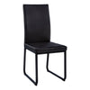 Monarch Specialties I 1106 Dining Chair, Set Of 2, Side, Upholstered, Kitchen, Dining Room, Pu Leather Look, Metal, Black, Contemporary, Modern - - Mounts For Less