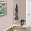 Monarch Specialties I 2063 Coat Rack, Hall Tree, Free Standing, 11 Hooks, Entryway, 74"h, Bedroom, Metal, White, Contemporary, Modern - - Mounts For Less