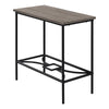 Monarch Specialties I 2075 Accent Table, Side, End, Narrow, Small, 2 Tier, Living Room, Bedroom, Metal, Laminate, Brown, Black, Contemporary, Modern - - Mounts For Less