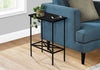 Monarch Specialties I 2078 Accent Table, Side, End, Narrow, Small, 2 Tier, Living Room, Bedroom, Metal, Laminate, Black, Contemporary, Modern - - Mounts For Less