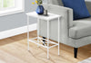 Monarch Specialties I 2079 Accent Table, Side, End, Narrow, Small, 2 Tier, Living Room, Bedroom, Metal, Laminate, White, Contemporary, Modern - - Mounts For Less