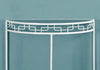 Monarch Specialties I 2112 Accent Table, Console, Entryway, Narrow, Sofa, Living Room, Bedroom, Metal, Tempered Glass, White, Clear, Contemporary, Modern - - Mounts For Less