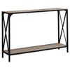 Monarch Specialties I 2125 Accent Table, Console, Entryway, Narrow, Sofa, Living Room, Bedroom, Metal, Laminate, Brown, Black, Contemporary, Modern - - Mounts For Less
