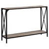 Monarch Specialties I 2125 Accent Table, Console, Entryway, Narrow, Sofa, Living Room, Bedroom, Metal, Laminate, Brown, Black, Contemporary, Modern - - Mounts For Less