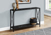 Monarch Specialties I 2126 Accent Table, Console, Entryway, Narrow, Sofa, Living Room, Bedroom, Metal, Laminate, Black Marble Look, Contemporary, Modern - - Mounts For Less