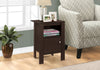 Monarch Specialties I 2135 Accent Table, Side, End, Nightstand, Lamp, Storage, Living Room, Bedroom, Laminate, Brown, Transitional - - Mounts For Less