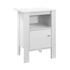Monarch Specialties I 2137 Accent Table, Side, End, Nightstand, Lamp, Storage, Living Room, Bedroom, Laminate, White, Transitional - - Mounts For Less