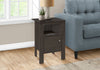 Monarch Specialties I 2145 Accent Table, Side, End, Nightstand, Lamp, Storage, Living Room, Bedroom, Laminate, Brown, Transitional - - Mounts For Less